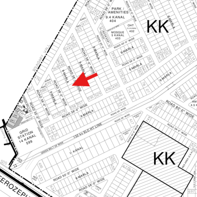 Ideal 9 Marla Plot Is Available For Sale In DHA Lahore Phase 4 Plot No KK-552