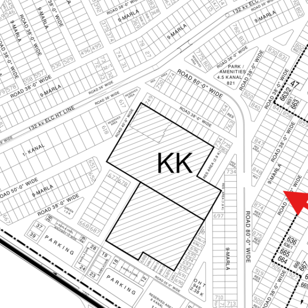1 Kanal Residential Plot Is Available For Sale In DHA Lahore Phase 4-1