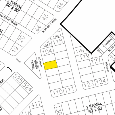 1 Kanal Residential Plot Available in DHA Phase 5 for Sale