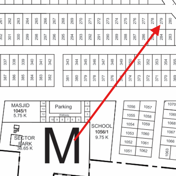 1 Kanal Plot For sale M - 279 Demand 220 Lac In DHA Phase 9 Prism-1