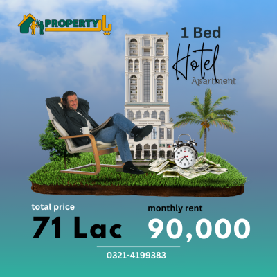 1 Bed Madison Square Hotel Apartment for Sale in Gulberg Lahore - Get 15% Rent Annually