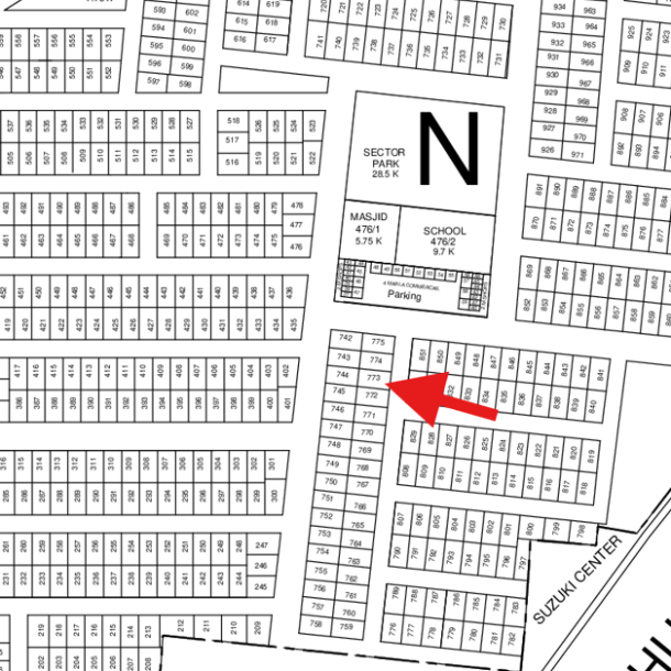 Exclusive 1 Kanal Plot Is Available For Sale In DHA lahore Plot No N -773-1
