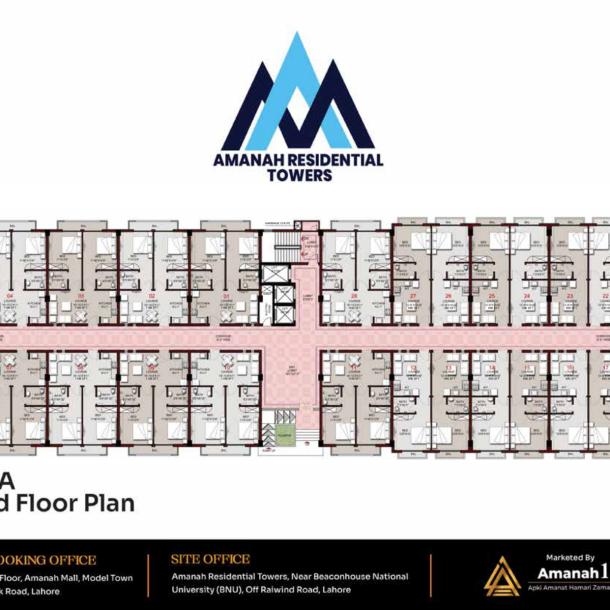 1 Bed Apartment in Amanah Residential Towers Lahore-13