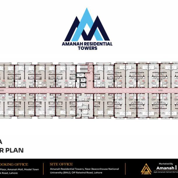1 Bed Apartment in Amanah Residential Towers Lahore-12