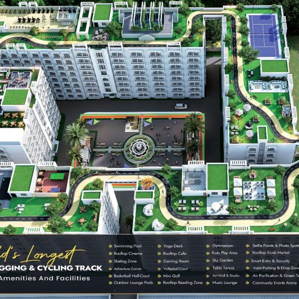 1 Bed Apartment in Amanah Residential Towers Lahore-1