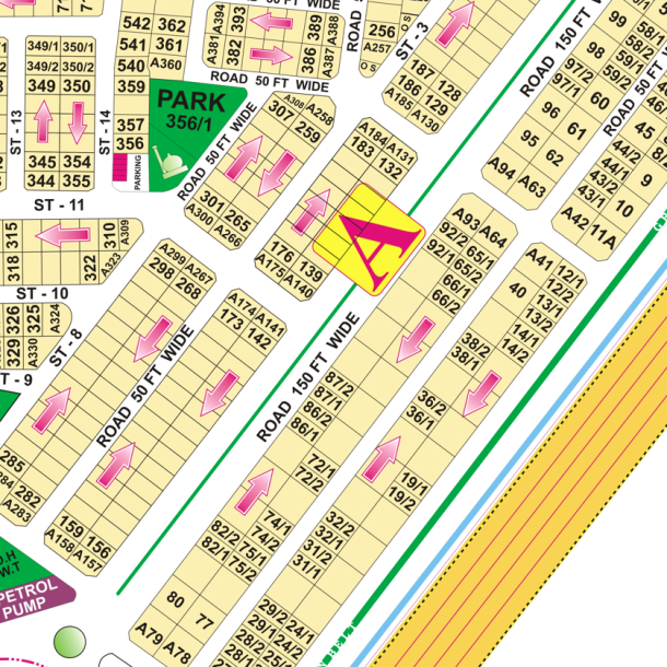 Facing Park 1 Kanal Plot for Sale in DHA Phase 5.-1