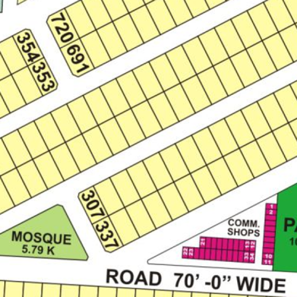 Perfectly Positioned 1 Kanal Plot in DHA Phase 8 Near Golf Course-1