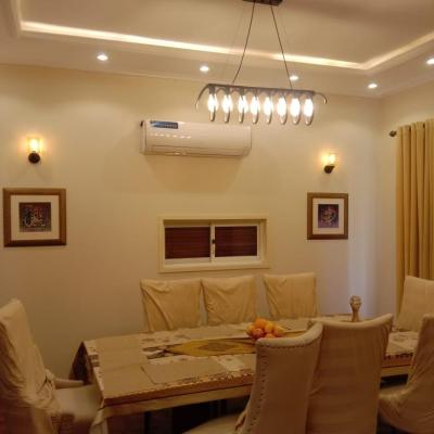 DHA Lahore phase 6 1 kanal house full furnished solar install corner house best location for rent