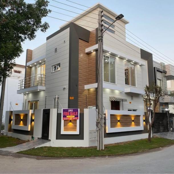 5.5 Marla Brand New Modern Design Corner House For Sale In DHA Phase 11 Rahbar Lahore.A+ Solid Construction.-1