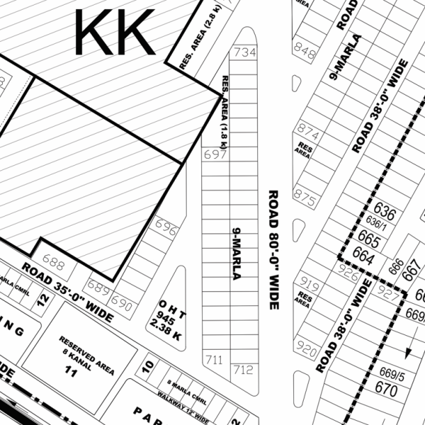 9 Marla Plot in DHA Phase 4, Ideal for Builders-1