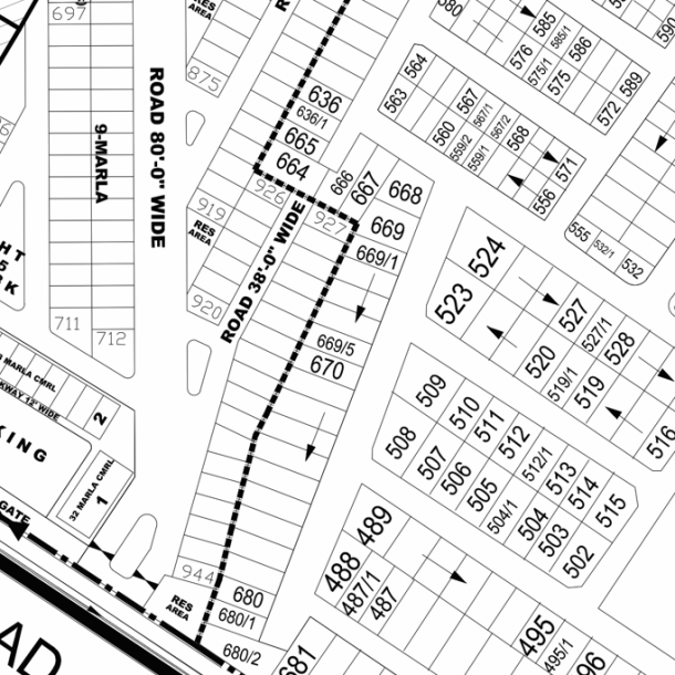 9 Marla Plot in DHA Phase 4, Block KK-1