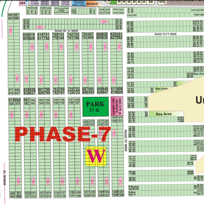 W-290 Residential Plot For Sale In DHA Phase 7