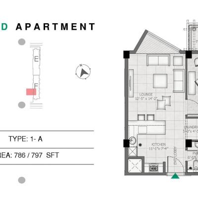 Studio Apartment with Luxury Furnishing in Penta Square Tower D Phase 5 DHA Lahore