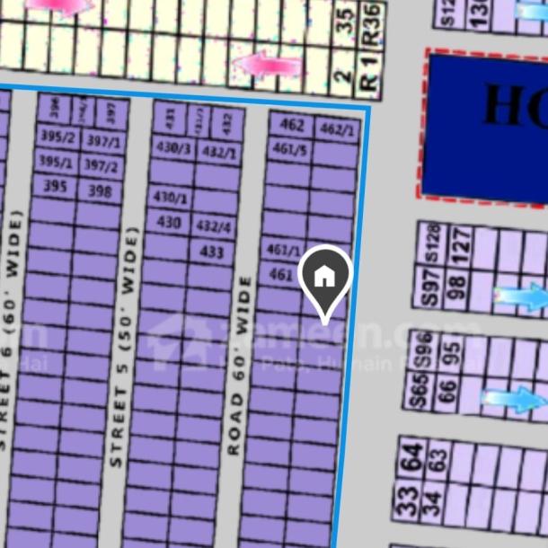 M-462/9 Plot For Sale in DHA Phase 6 100 ft Road-1