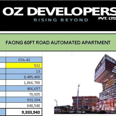 Facing 60FT Road Automated Apartment