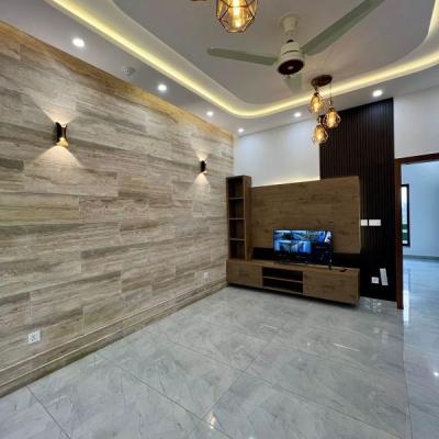 Modern elevation 9 Marla house with basement in DHA Phase 4 Lahore.