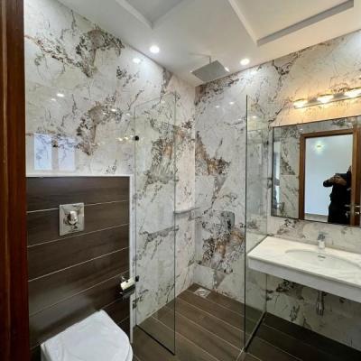 Modern elevation 9 Marla house with basement in DHA Phase 4 Lahore.