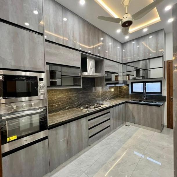 Modern elevation 9 Marla house with basement in DHA Phase 4 Lahore.-7