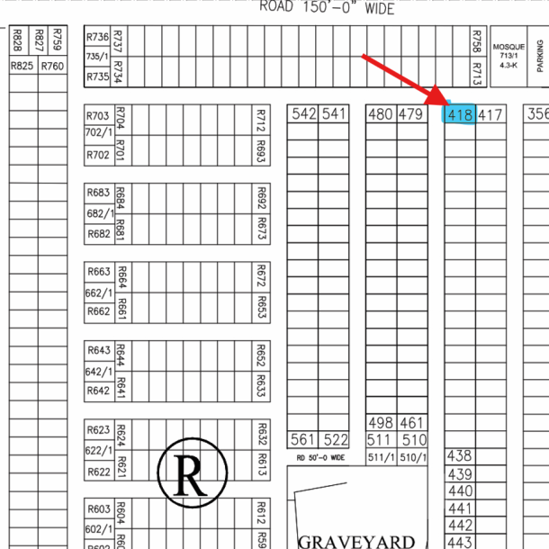 1 Kanal Corner Residential Plot For Sale R - 418 Demand 545 Lac In DHA Phase 7-1