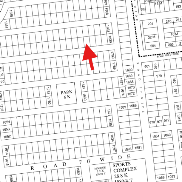 1 Kanal Plot Near To College And Masjid Is Available For Sale In DHA Lahore-1
