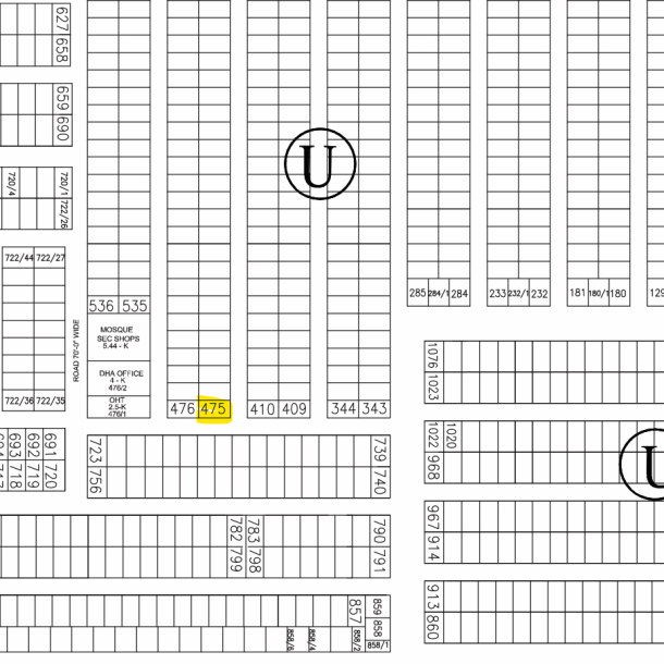 1 Kanal Corner Plot For Sale U - 475 Demand 390 Lac In DHA Phase 7-1