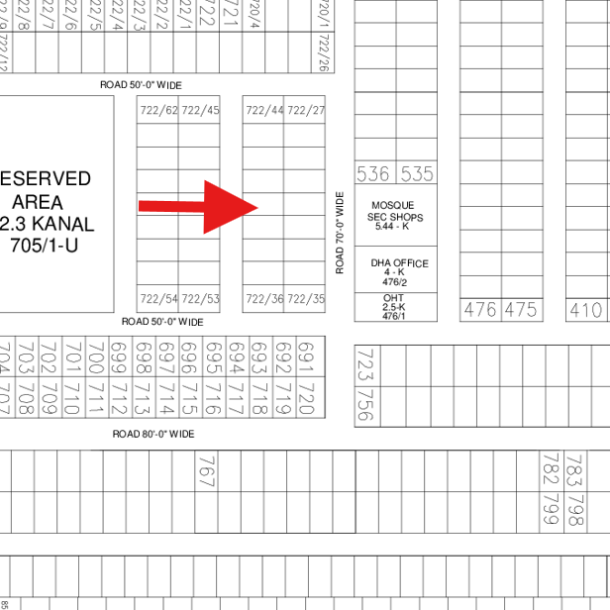 Best Price 1 Kanal Plot For Sale In DHA Lahore Plot No-722/40-1