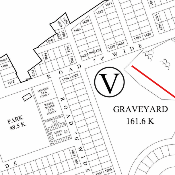 1 Kanal Residential Plot For Sale V - 1241 Demand 510 Lac In DHA Phase 8-1