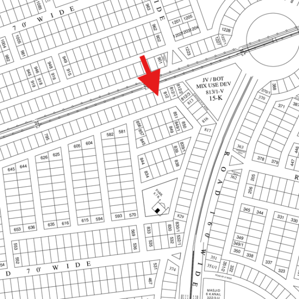 1 Kanal Residential Plot Is Available For Sale Plot No-813-1