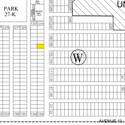 1 Kanal residential Plot For Sale W - 1368 Demand 4 Crore In DHA Phase 7