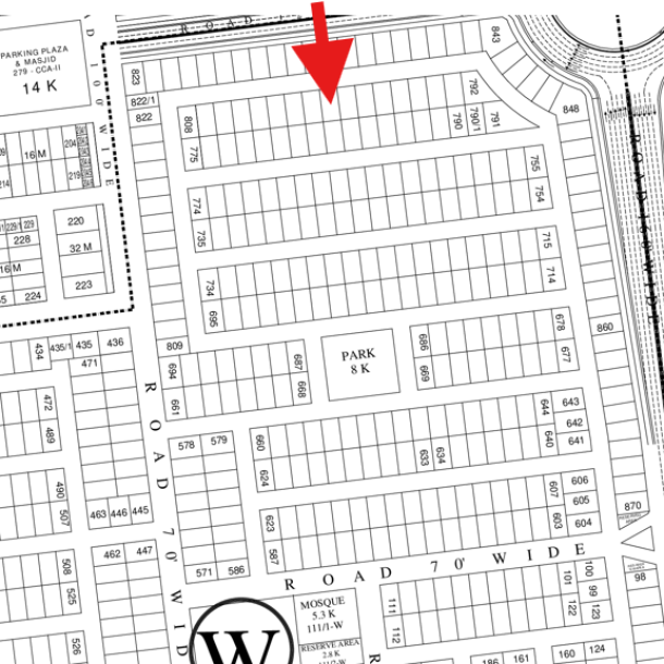 1 Kanal Prime Location Plot Is Available For Sale In DHA Lahore-1