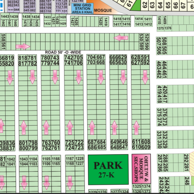 W-928-Residential Plot DHA Phase 7 Lahore 150 ft Road
