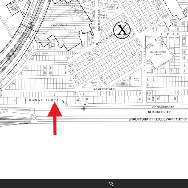 (X-14) 2 Kanal Corner Plot Demand 14 Crore on 50 Feet Road Close To Park And Commercia Area Is Available For Sale In DHA Lahore Phase 8 Sector X-1