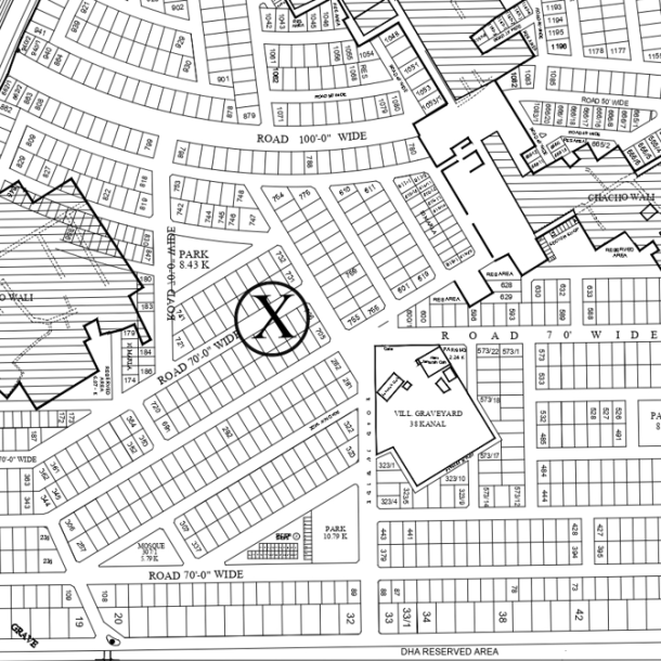 1 Kanal Plot For Sale In DHA Phase 8-1