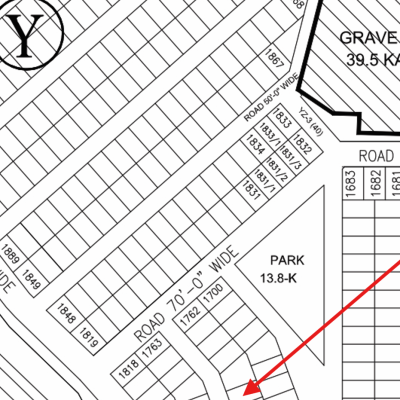 1 Kanal Residential Plot For Sale Y- 1756 Demand 230 Lac In DHA Phase 7