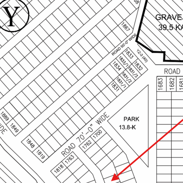 1 Kanal Residential Plot For Sale Y- 1756 Demand 230 Lac In DHA Phase 7-1
