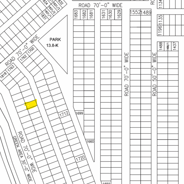 1 Kanal Plot For Sale Y 1756- Demand 230 Lac In DHA Phase 7-1