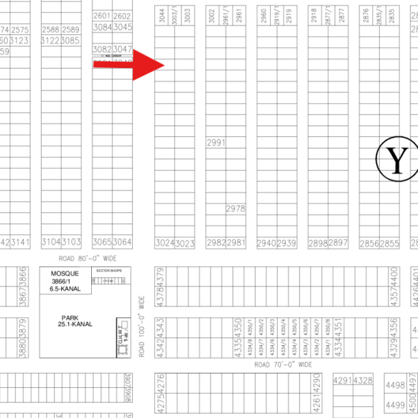 Prime Location 1 Kanal Residential Plot Is Available For Sale In DHA Lahore Plot No- 3040-1