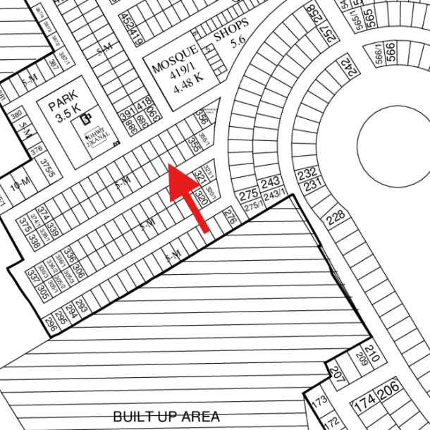 5 Marla (Y-352) Excellent Location Plot Demand 95 Lacks Very Close To Park And Mosque Near To Sports Complex On 50 Feet Wide Road Available For Sale In DHA Lahore Phase 8 Block Y-1