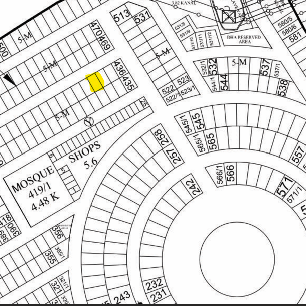 5 Marla Residential Plot For Sale Y-439 Demand 105 Lac In DHA Phase 8-1