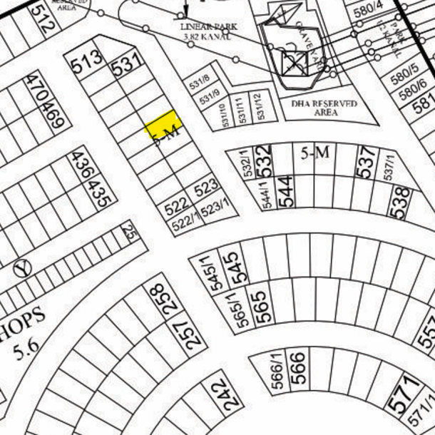 5 Marla Residential Plot For Sale Y-527 Demand 100 Lac In DHA Phase 8-1